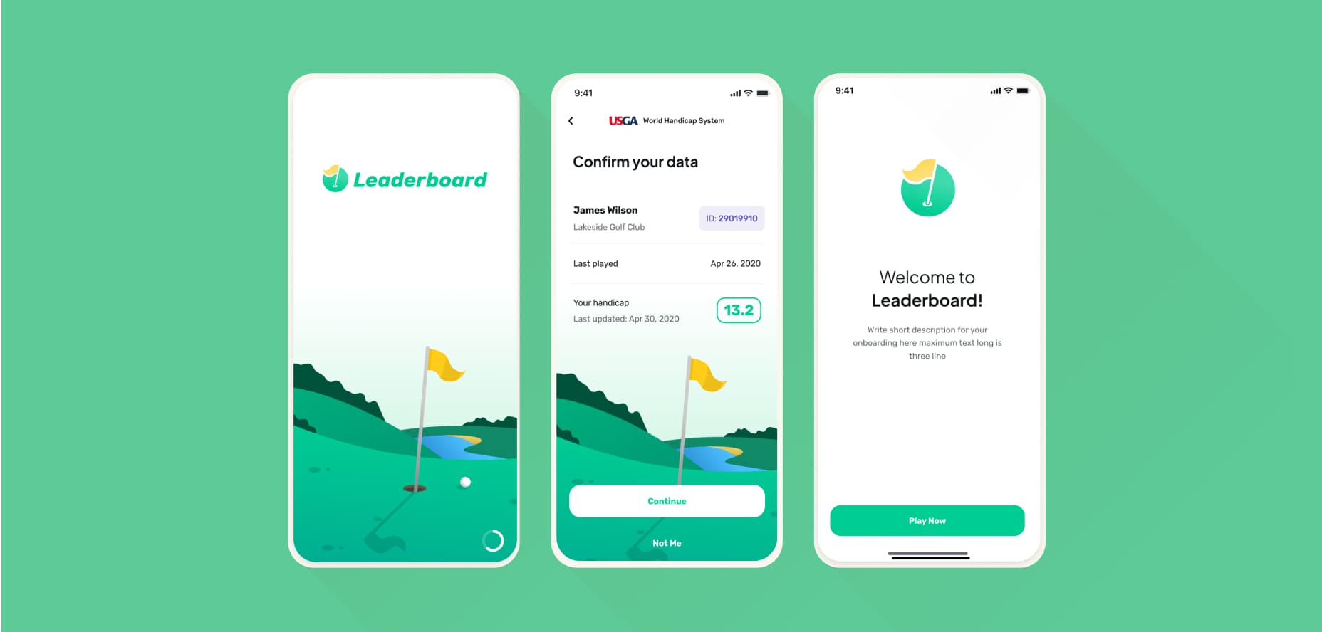 Leaderboard Golf Challenge