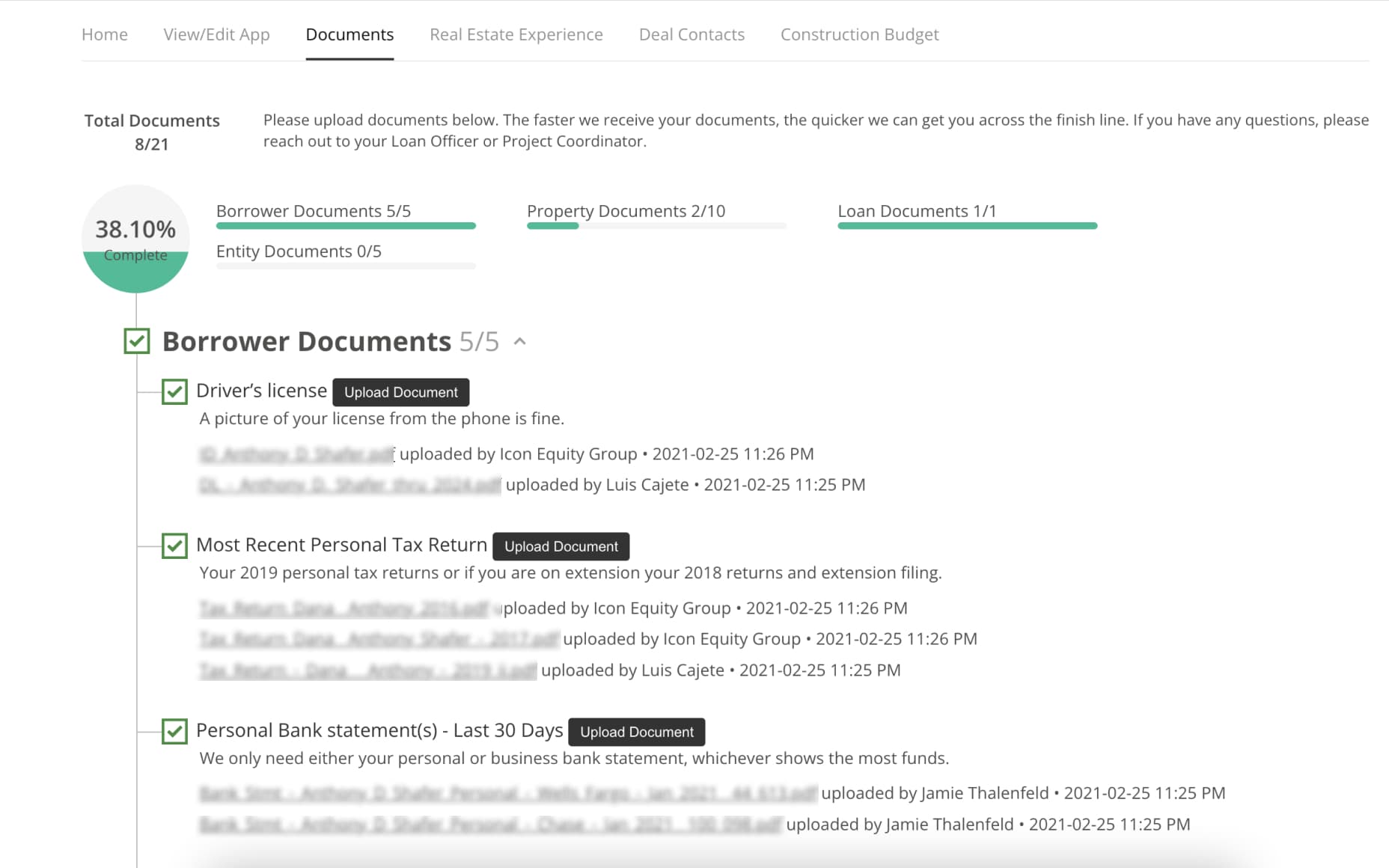 REI Loans Submitting Requests