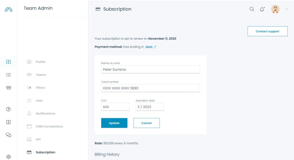 IDG Neon Billing & Subscription System