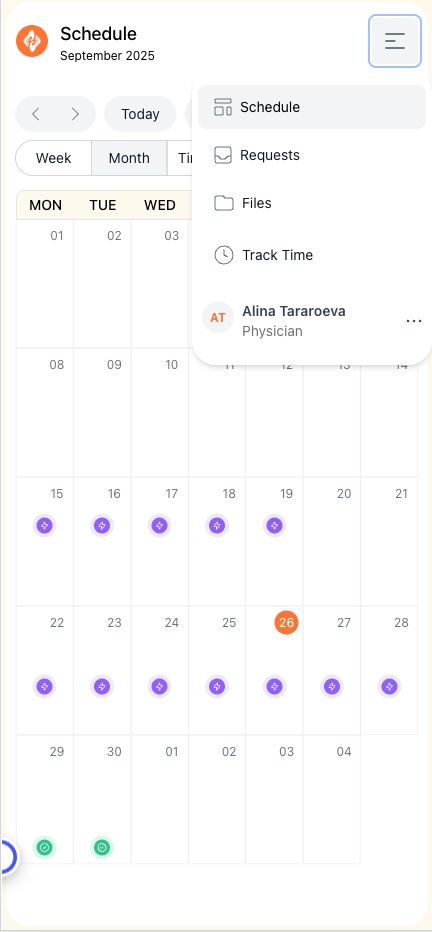 Preferred Connect mobile schedule
