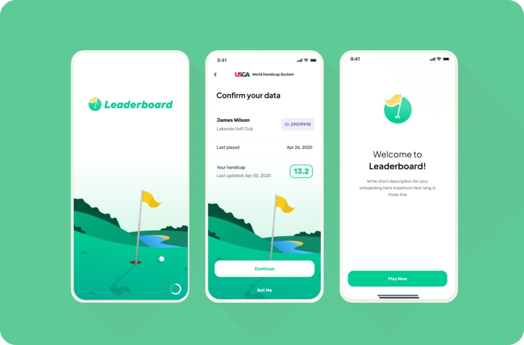 Leaderboard Golf